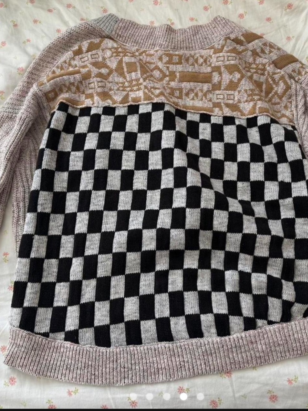 Pilcro Mixed-Pattern Cardigan - Picture 3 of 5